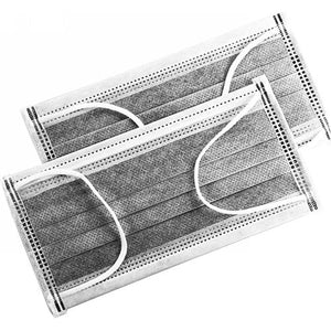 Masque buccal à charbon actif 4 couches avec attaches élastiques FM103