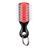 Denman Mini Brosse Porte-clés Rouge/Noir KR48PCDISPC / 00728