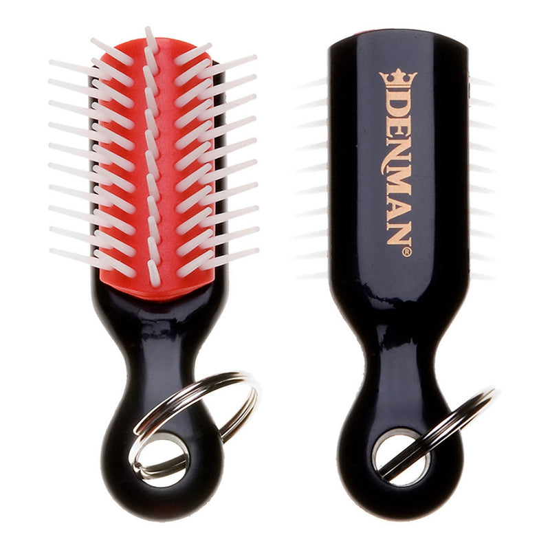 Denman Mini Brosse Porte-clés Rouge/Noir KR48PCDISPC / 00728