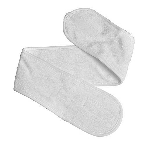 Bandeau éponge en soie grande taille blanc - 26009