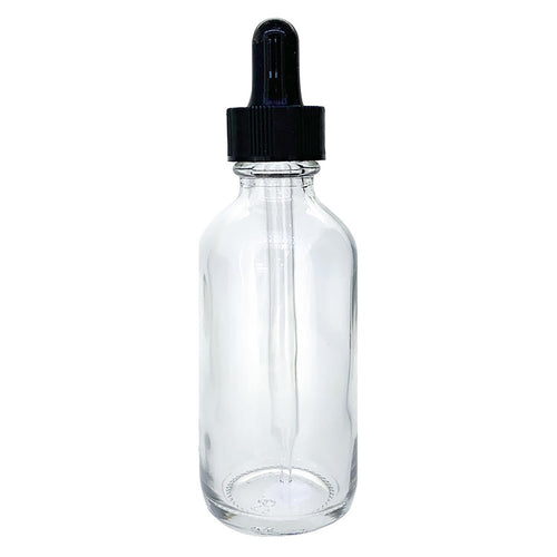 Flacons compte-gouttes en verre 2 oz - Transparent 4310C