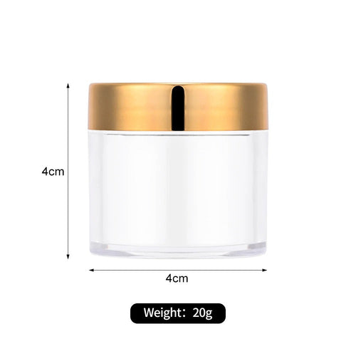Clear Empty Plastic Cosmetic Makeup Jar 1oz 19082