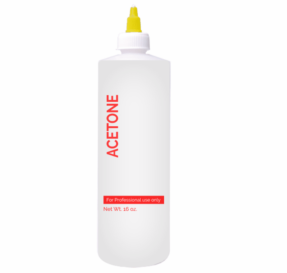Bouteille en plastique étiquetée Cre8tion 16 oz Acétone 26086