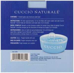 Bol de trempage en verre Cuccio Spa Manucure 3288 (CNAC7042)