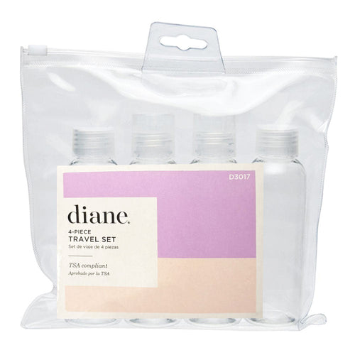 Diane By Fromm 4-Piece Travel Set Empty Bottle D3017