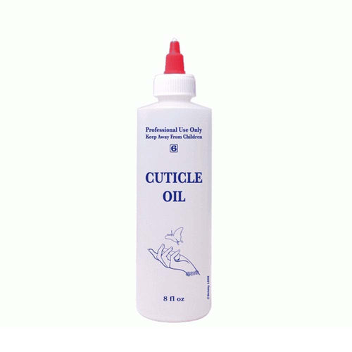 8oz Labeled Bottle With Cap - Cuticle Oil -  LB506