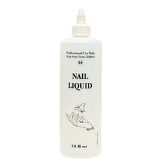 16oz Labeled Bottle With Cap - Nail Liquid - LB514