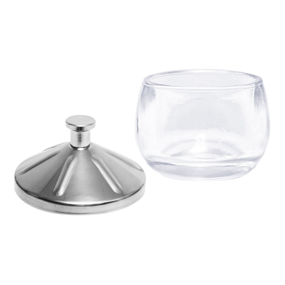 Gobelet en verre dépoli à paroi épaisse Berkeley avec couvercle en acier inoxydable LC144