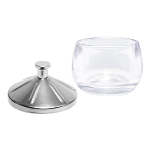Gobelet en verre dépoli à paroi épaisse Berkeley avec couvercle en acier inoxydable LC144