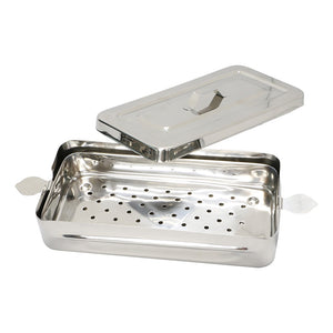 MBI-953 Plateau de stérilisation pour instruments avec couvercle 25,4 cm x 10,16 cm x 5,08 cm