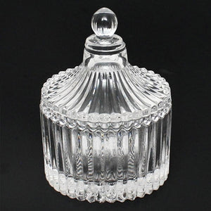 Bocal et tasse en verre vintage Berkeley-1 avec couvercle en verre TG1032/PJ135