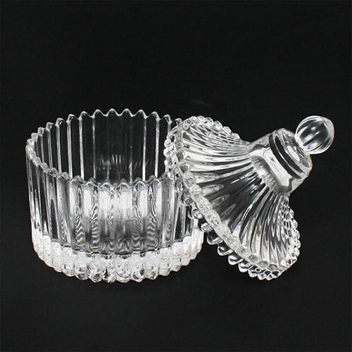 Bocal et tasse en verre vintage Berkeley-1 avec couvercle en verre TG1032/PJ135