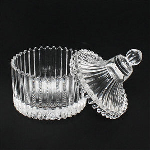 Bocal et tasse en verre vintage Berkeley-1 avec couvercle en verre TG1032/PJ135