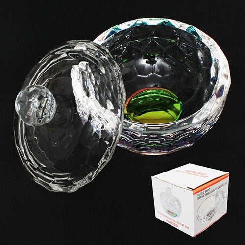 Pot en cristal taillé gravé rond Berkeley 2oz PJ137