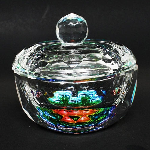 Pot en cristal taillé gravé rond Berkeley 2oz PJ137