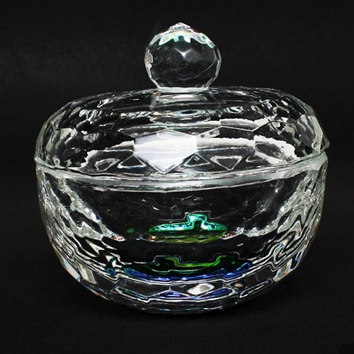 Bocal en cristal Berkeley Heart gravé et taillé 2 oz PJ138