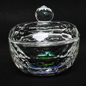 Bocal en cristal Berkeley Heart gravé et taillé 2 oz PJ138