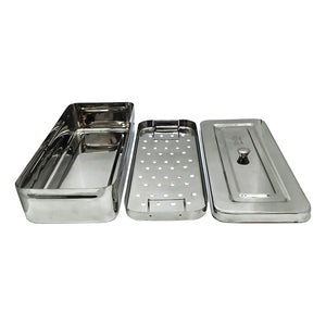 Boîte de stérilisation Silver Star S.S 12"x5"x2.5" Grande SS1001