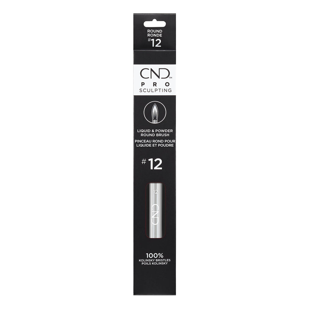 CND Pro Sculpting Liquid & Powder Round Brush #12 01771
