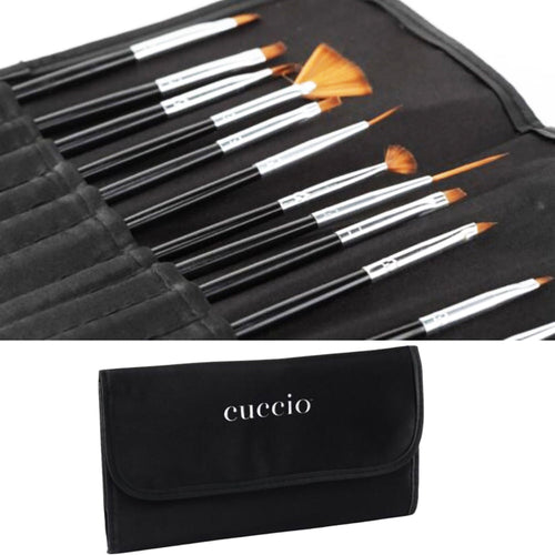 Lot de 20 pinceaux Nail Art Cuccio CPBR9008 17004