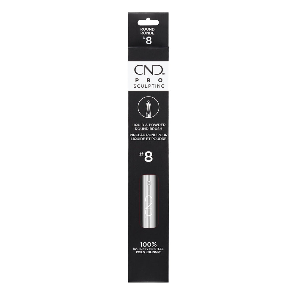 CND Pro Sculpting Liquid & Powder Round Brush #8 01769