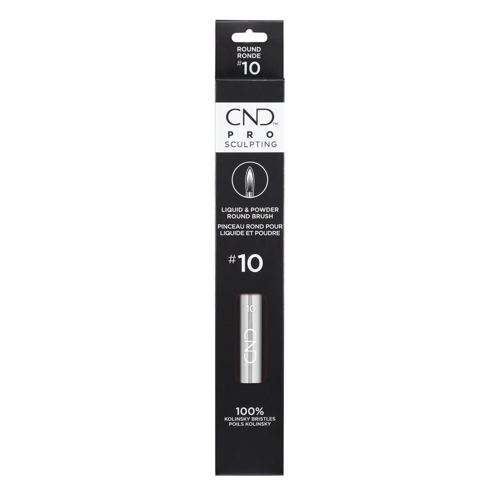CND Pro Sculpting Liquid & Powder Round Brush #10 01770