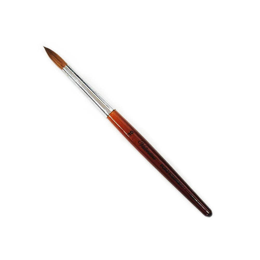 Pinceau Acrylique Valentino Kolinsky Bois Cerise Rouge #10 NB32210