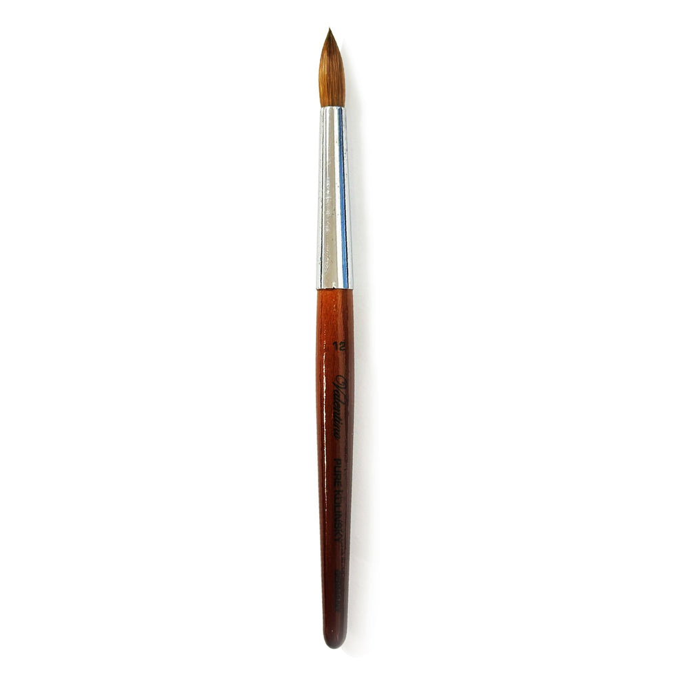 Pinceau Acrylique Kolinsky Valentino Bois de Cerisier Rouge n°12 NB32212