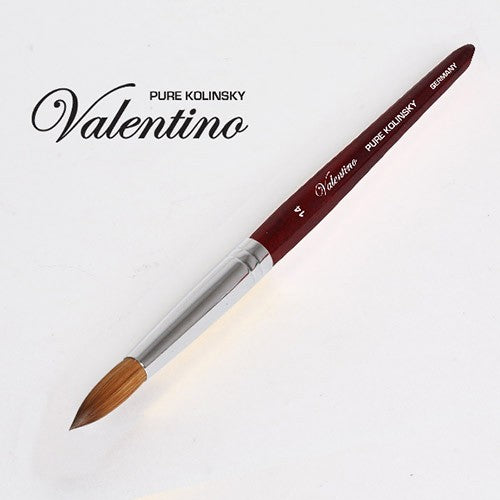 Pinceau Valentino Kolinsky Acrylique Bois de Cerisier Rouge n° 14 NB32214
