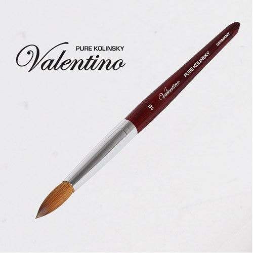 Pinceau Valentino Kolinsky Acrylique Bois de Cerisier Rouge #16 NB32216