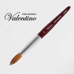Pinceau acrylique Valentino Kolinsky Bois de cerisier rouge #18 NB322