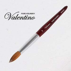 Pinceau acrylique Valentino Kolinsky Bois de cerisier rouge #18 NB322