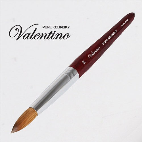 Valentino Kolinsky Red Cherry Wood Chrome Pinceau 22 NB32222
