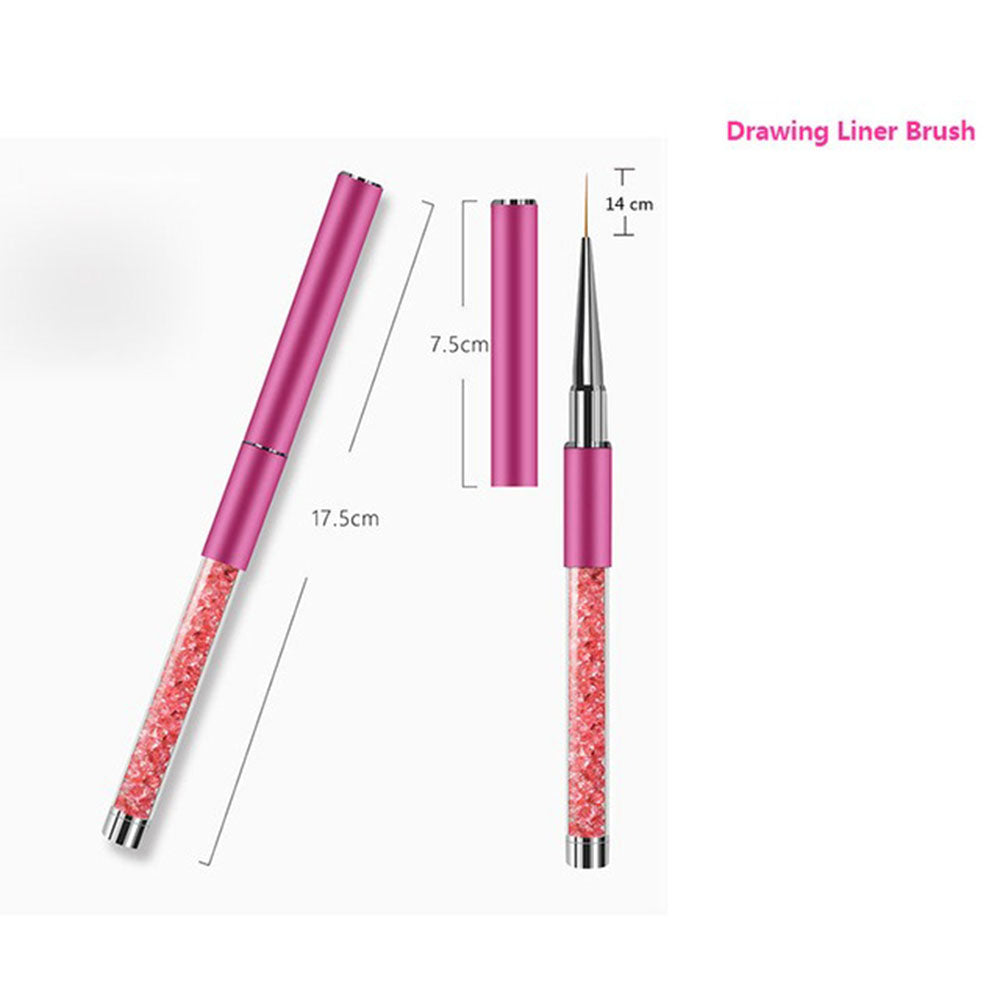 Pinceau de traçage professionnel pour nail art 32350