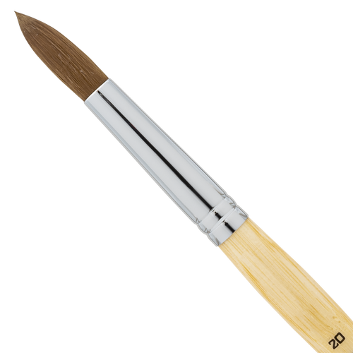 Pinceau acrylique Americanails Faux Kolinsky Rond 20 FK0020
