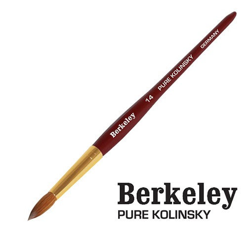 Pinceau Kolinsky Berkeley 6 côtés bois de rose #14 NB34114