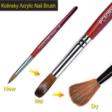 100% Kolinsky Sable Hair Acrylic & UV GeL Brush Set 50950