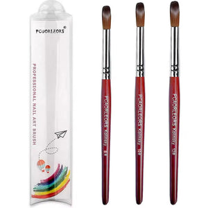 100% Kolinsky Sable Hair Acrylic & UV GeL Brush Set 50950