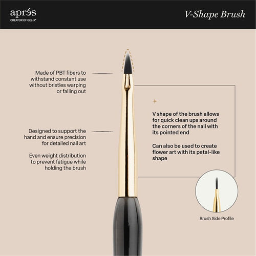 Apres Gel Art Brush - V-Shape AP-5BRVS 42001