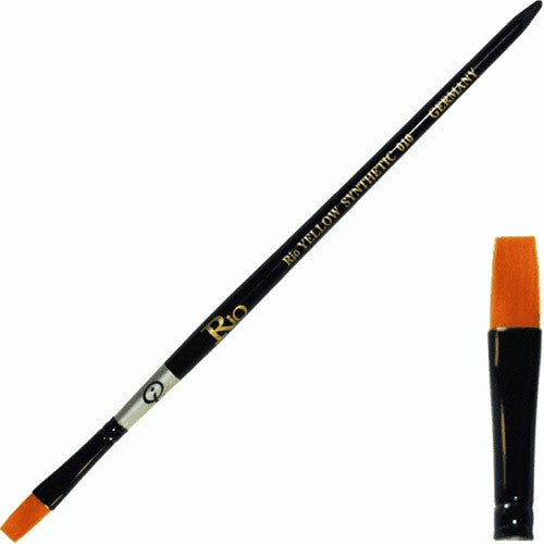 Pinceau Gel Synthétique Rio Jaune - Taille n°10 - GB210