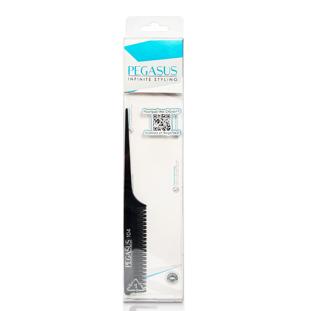 Pegasus Infinite Styling 104Démêloir à queue fine en plastique PEG104C