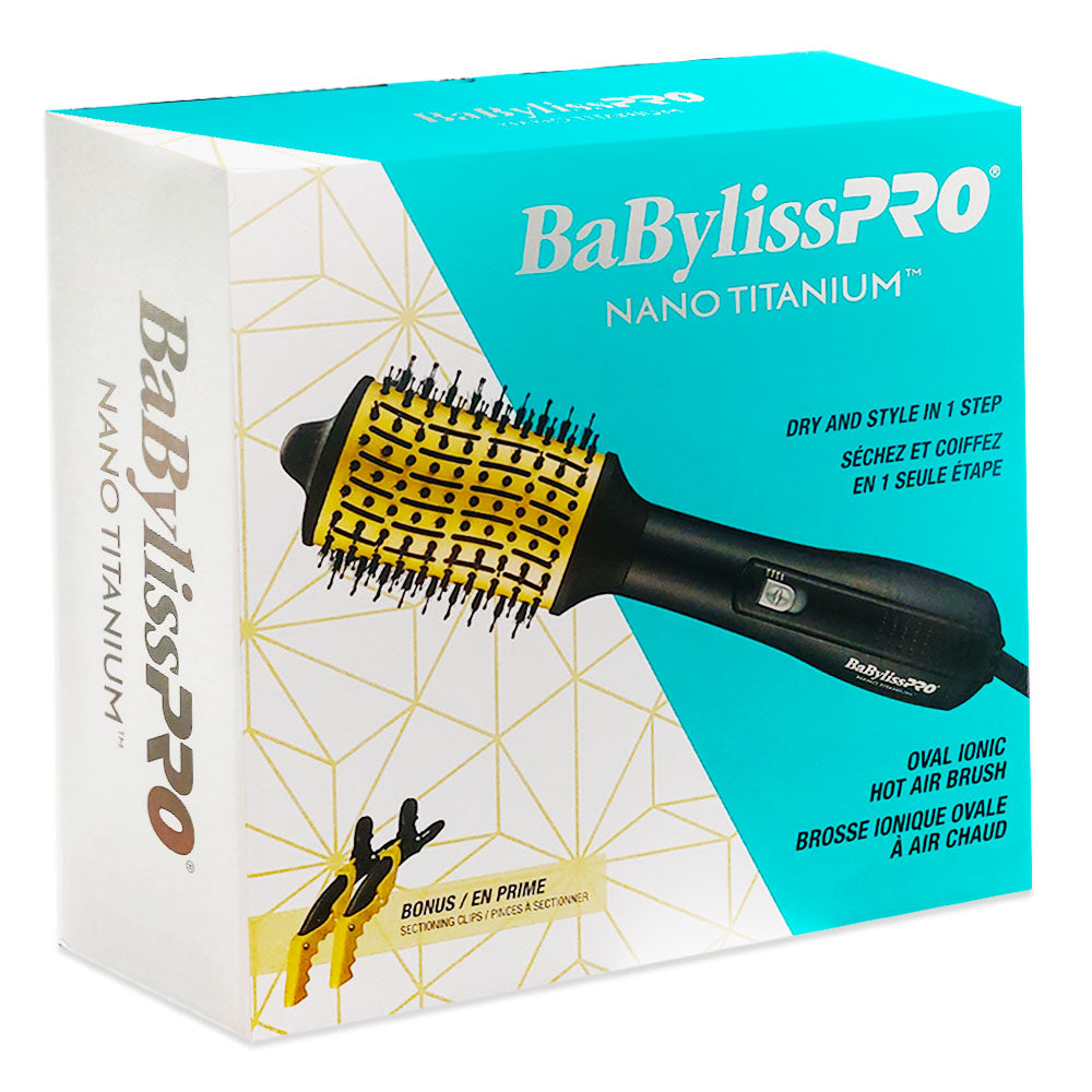 Brosse soufflante ovale ionique Nano Titanium BaBylissPRO 47659