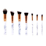 Zoe Ayla Ensemble de 7 pinceaux de maquillage en marbre 7-MARBRE-W/00134