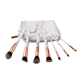 Zoe Ayla Ensemble de 7 pinceaux de maquillage en marbre 7-MARBRE-W/00134