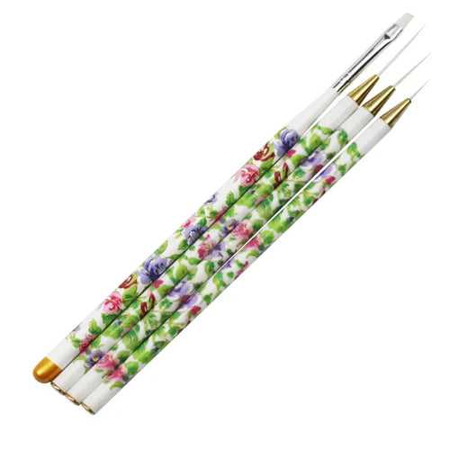 Cuccio Lot de 4 pinceaux Nail Art 133119