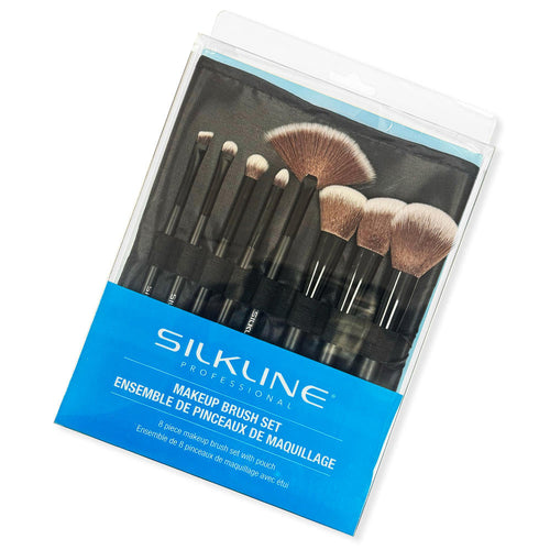 Silkline Ensemble de pinceaux de maquillage 8 pièces SLMUBR8SETC/02719
