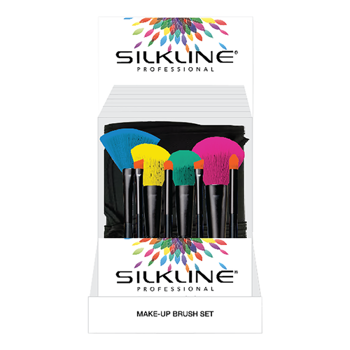 Trousse de 8 pinceaux de maquillage Silkline MKBRUSHSPC/02776