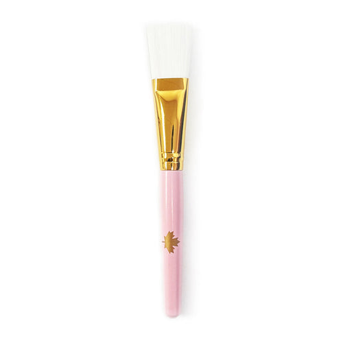 Sawhill Flat Mask Brush Pink Handle Gold Ferrule 45126