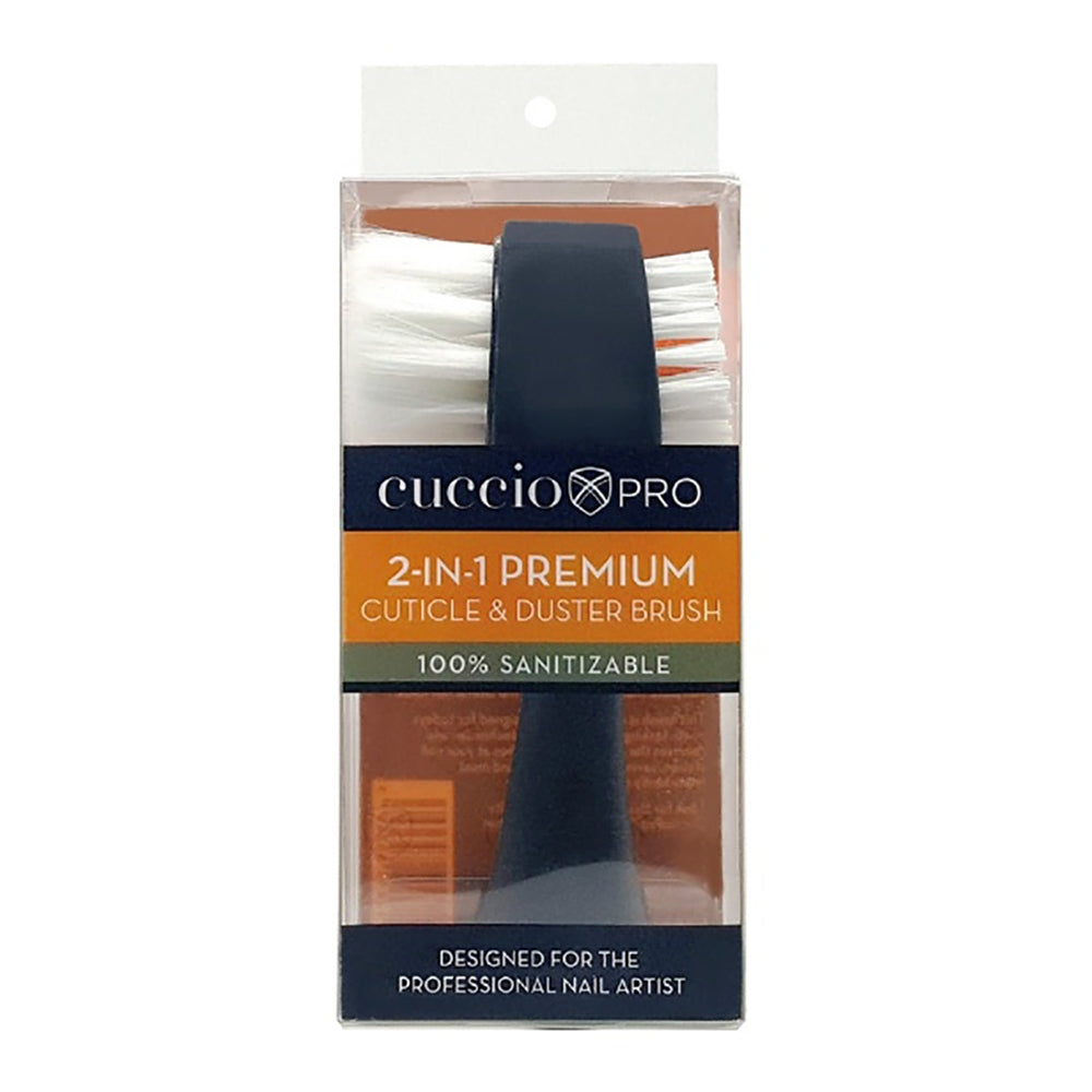 Cuccio Brosse à Ongles et à Poussière Premium 2 en 1 Désinfectable CP15369