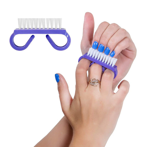 Brosse à ongles Dukal Manche violet/Nylon blanc NB3381 01336